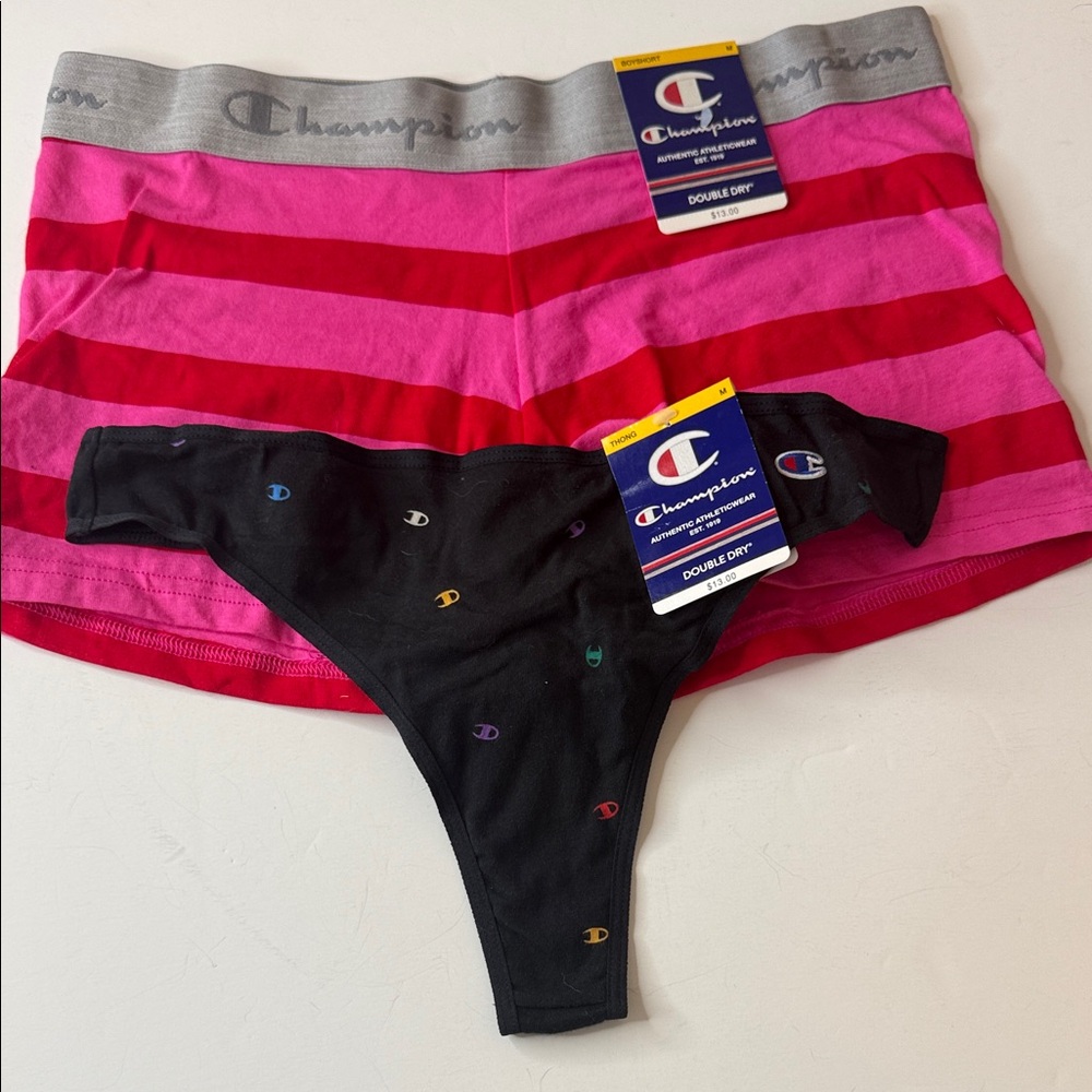 Champion Assortment of Panties. 2 Pairs. Size Medium